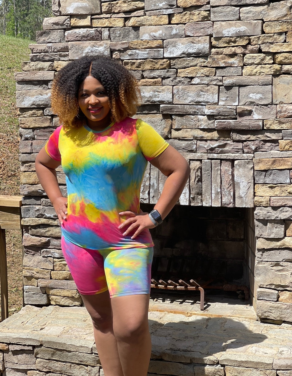 Tye Dye Biker Set