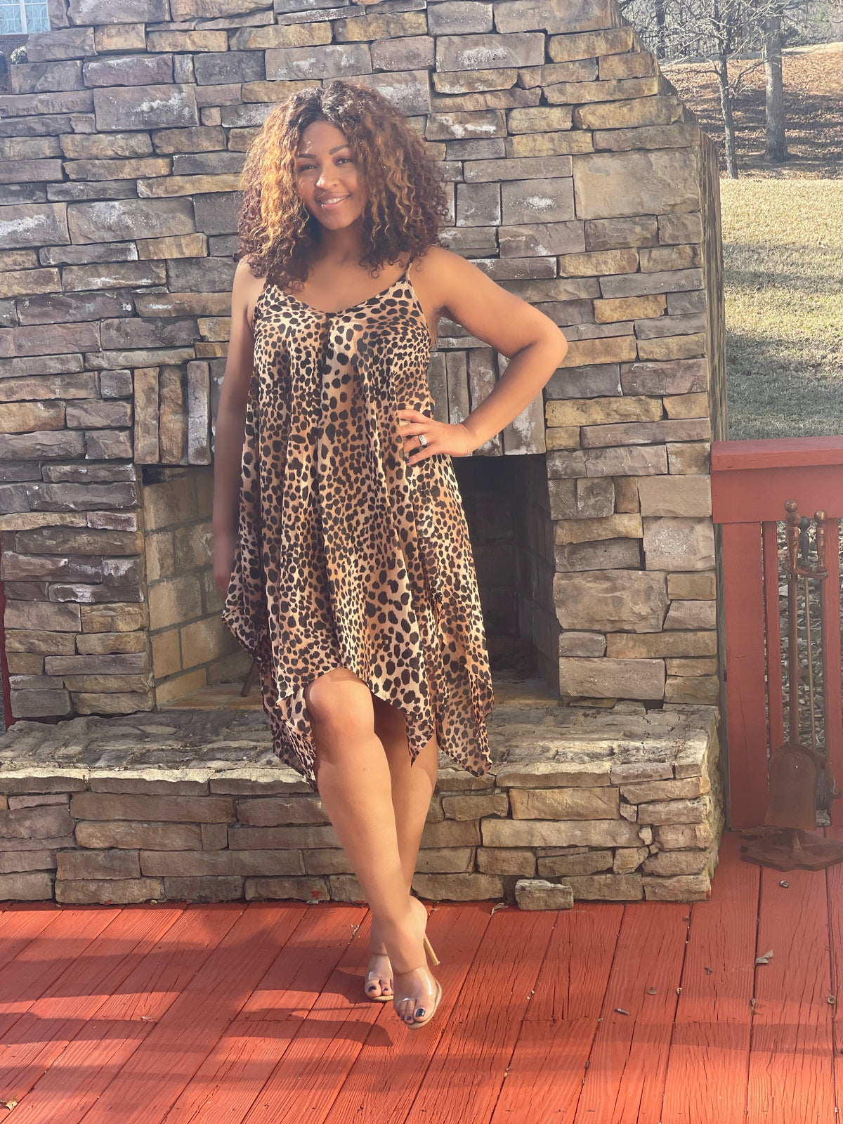 Flintstone Leopard Dress